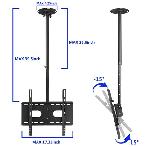 metal ceiling mount brackets|ceiling mounted brackets for tv.